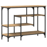 Console Table with Shelf Artisan oak 100 x 35 x 75 cm 863560