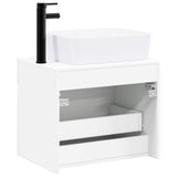 Bathroom Furniture Set High Gloss White Engineered Wood 3404304
