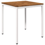 Garden Dinner Table Natural and White 70 x 68.5 x 75 cm 901308