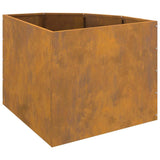 Corner Planter Rusty 60 x 60 x 50 cm Weathering steel 883667