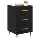 Bedside Cabinet Black Oak 40 x 40 x 66 cm Engineered Wood 882100
