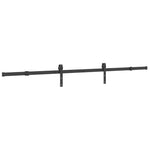 Sliding Door Hardware Kit 213.5 cm Steel Black 4009711