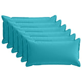 Cushion with Pillow HOUTEN 6 pcs Turquoise Polyester 934091