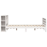Bed Frame without Mattress White 140x190 cm Solid Wood Pine 3309900