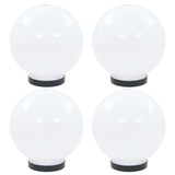 LED Bowl Lamps 4 pcs Spherical 20 cm PMMA 277141