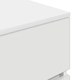 Bedside Cabinet with 3 Drawers White 39x35x65 cm 861337