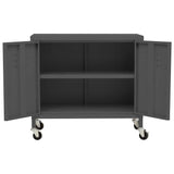 336267 Storage Cabinet Anthracite 60x35x56 cm Steel