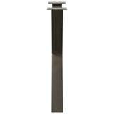 Dining Table Legs X-Shaped 2 pcs Natural Steel 80x cm Steel 4012983