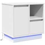 Bedside Cabinet White 50 x 34.5 x 50 cm Engineered wood 869578