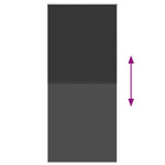 Roller Blind Blackout 120 x 230 cm Black 240167