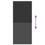 Roller Blind Blackout 120 x 230 cm Black 240167