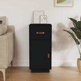 Sideboard Black 34x40x75 cm Solid Wood Pine 820126