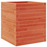 Garden Planter Wax Brown 40x40x46 cm Solid Wood Pine 3282401