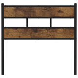 Replace Headboard Smoked Oak 107 cm Iron and Engineered Wood 4017083