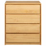 Drawer Cabinet SAUDA Oak 76.5x39x91 cm Solid Wood Pine 377595