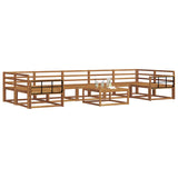 Outdoor Sofa Set 8 pcs Natural Solid Acacia Wood 3367342