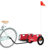 Bike Trailer Red Oxford Fabric and Iron 94160