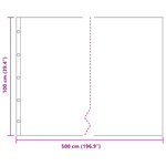 ZNTS Root Barrier with Connecting Rails Black 1x5 m 1,5 mm HDPE 42006483
