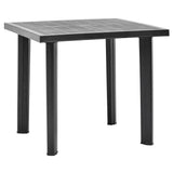 Garden Table Anthracite 80x75x72 cm Plastic 48804