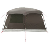 Family Tent with Roof Brown Grey 320 x 210 x 180 cm Polyester 42029000