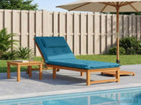 Sunlounger Cushion GEMERT 100% Polyester Light Blue 947535
