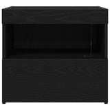 Bedside Cabinet 2 pcs Black Oak 50 x 40 x 45 cm Engineered Wood 862185
