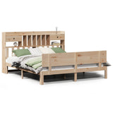 Bookcase Bed without Mattress 180x200 cm Super King Solid Wood Pine 3322698