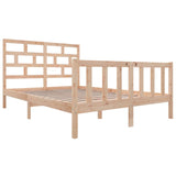 3101343 Bed Frame without Mattress Solid Wood 120x200 cm