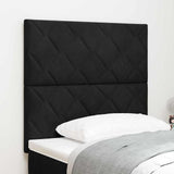 Headboard Height Adjustable with Headboard Black 100 cm Velvet 3337908