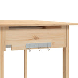 Potting Table with Sink 147.5x44x139.5 cm Solid Wood Fir 156346
