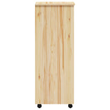 Rolling Cabinet with Drawers MOSS Clear Varnish Solid Pine wood 42032402