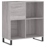 Record Cabinet Grey Sonoma 84.5x38x89 cm Engineered Wood 831786