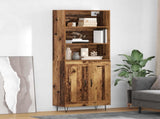 Highboard 2 pcs Old Wood Engineered Wood 3415821
