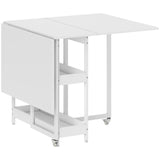 Four-Person Drop Leaf Table - White T3398P377917