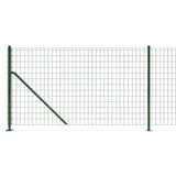 Wire Mesh Fence with Flange Green 0.8x10 m 154144