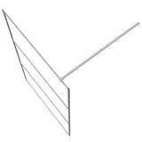 Walk-in Shower Wall Silver 115x195 cm Clear ESG Glass 152118