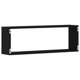 Wall Shelves 4 pcs Black Oak 80 x 15 x 26 cm Engineered Wood 862644