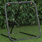 Football Rebounder Adjustable Black 84x73x60-80 cm Steel 4007968