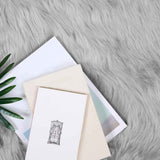 Faux Sheepskin Rug TAFALLA Grey 240 x 240 cm Polyester 42021534