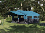Family Tent 4-Person with Roof Blue and Grey 324 x 255 x 230 cm 42004084