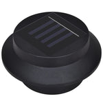 Outdoor Solar Fence Lamps 12 pcs LED Black 277122
