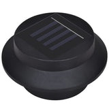 Outdoor Solar Fence Lamps 12 pcs LED Black 277122