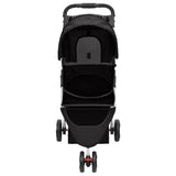 Folding Dog Stroller Black 80x46x98 cm Oxford Fabric 172196