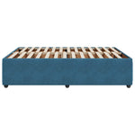 Bed Frame without Mattress Blue 140x190 cm Velvet 3285010