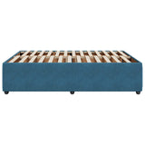 Bed Frame without Mattress Blue 140x190 cm Velvet 3285010