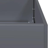 Planter Anthracite 200x40x40 cm Cold-rolled Steel 860684