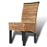Dining Chairs 4 pcs Abaca and Solid Mango Wood 274198