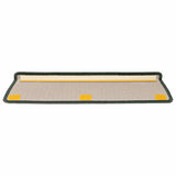 Stair Mats 15 pcs 65x21x4 cm Dark Green Rectangular Edge 326193
