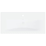 Sink Cabinet with Built-in Basin Black Engineered Wood 3071280