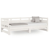 ZNTS Pull-out Day Bed without Mattress White 2x cm 820313